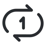 Repeate One SVG Icon